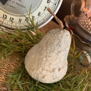 Primitive Farmhouse Concrete Pear